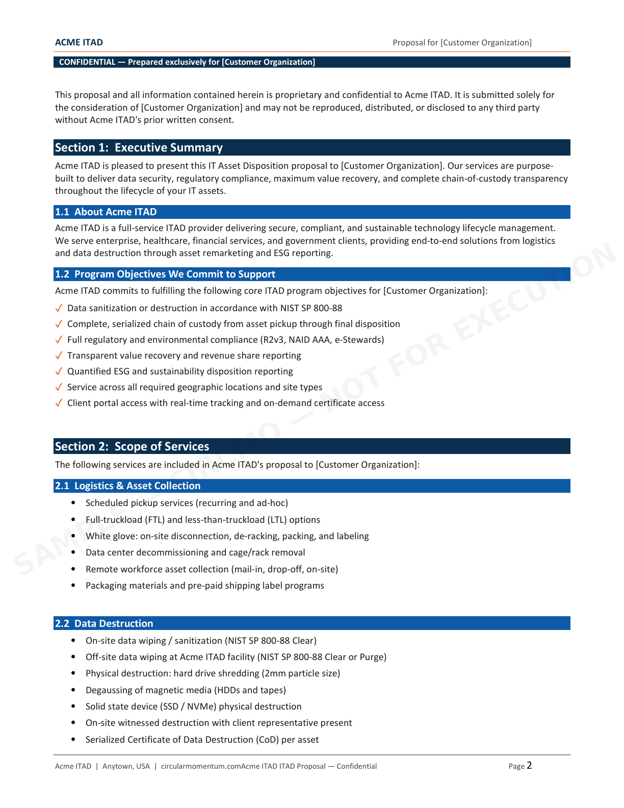 Proposal / RFP Response — page 2