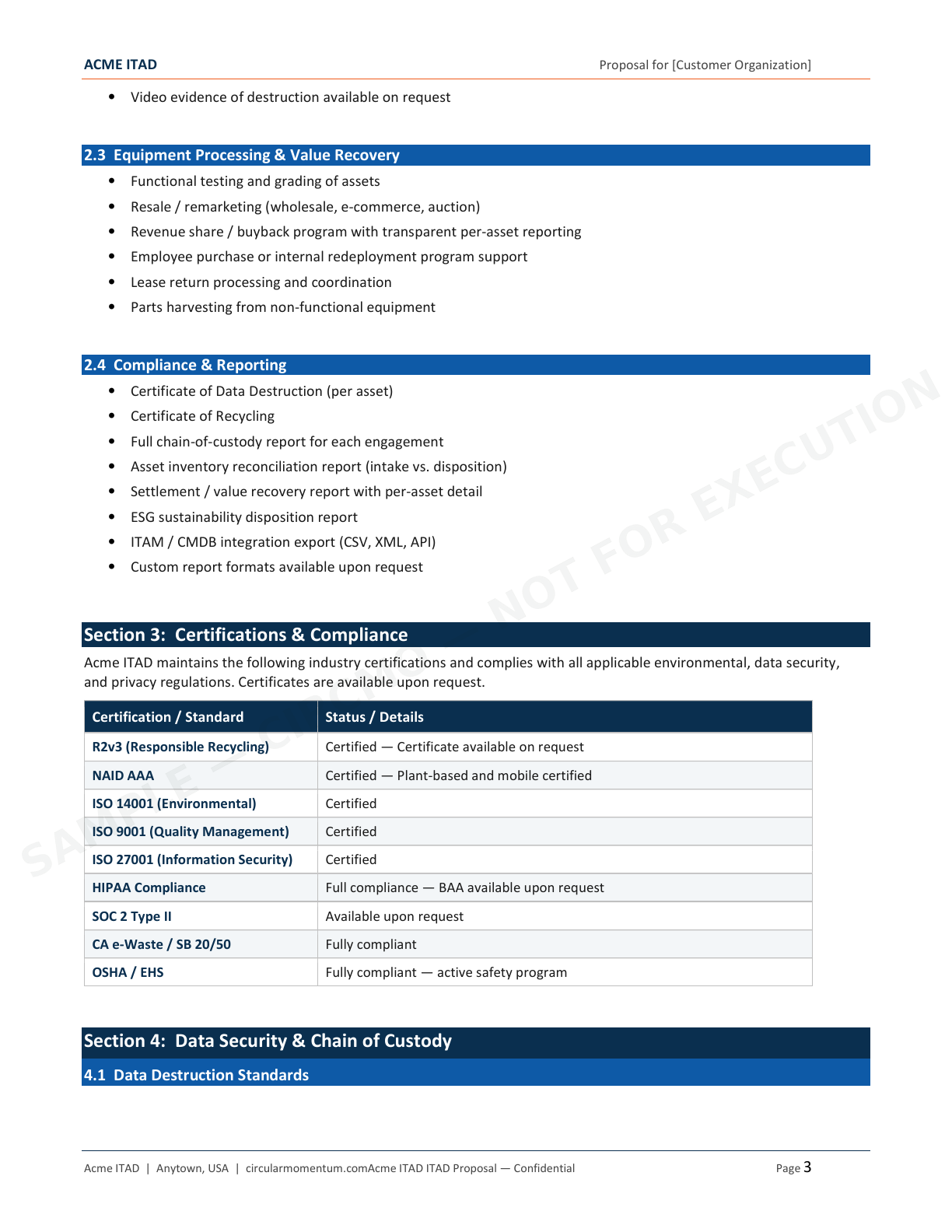 Proposal / RFP Response — page 3